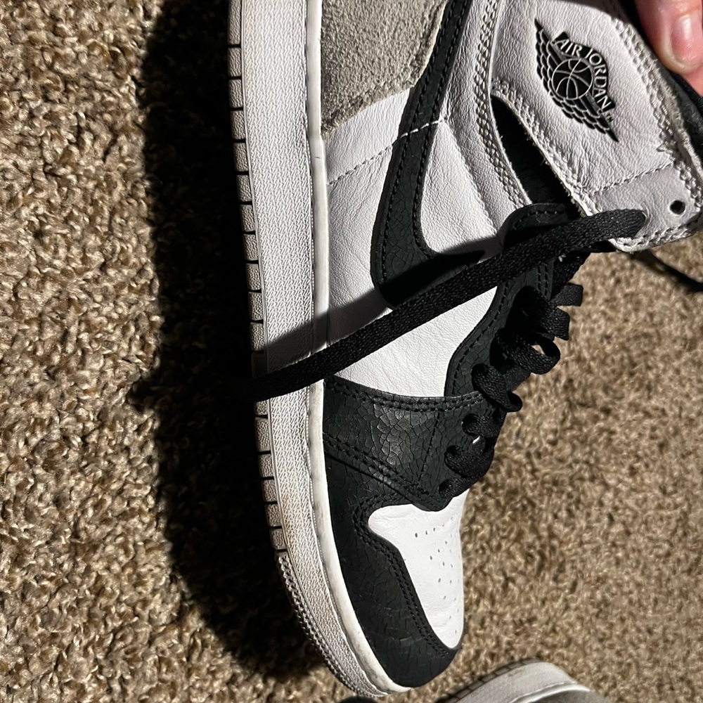 Jordan kids Black, White, and Gray Sneakers